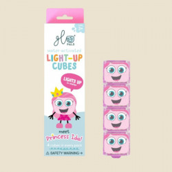Cubes lumineux x4 rose