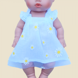 Robe blanche marguerite avec tulle