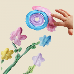 Peinture au doigt nacrée